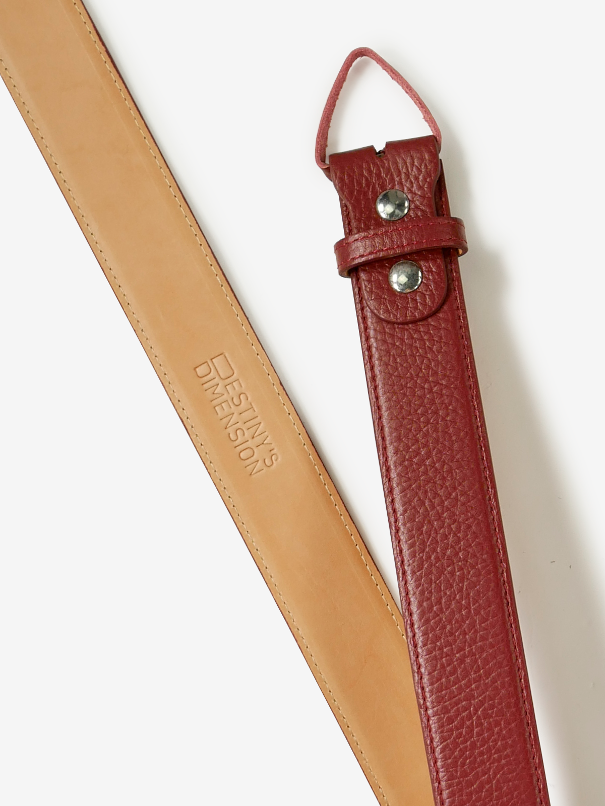 Leather Belt|レッド