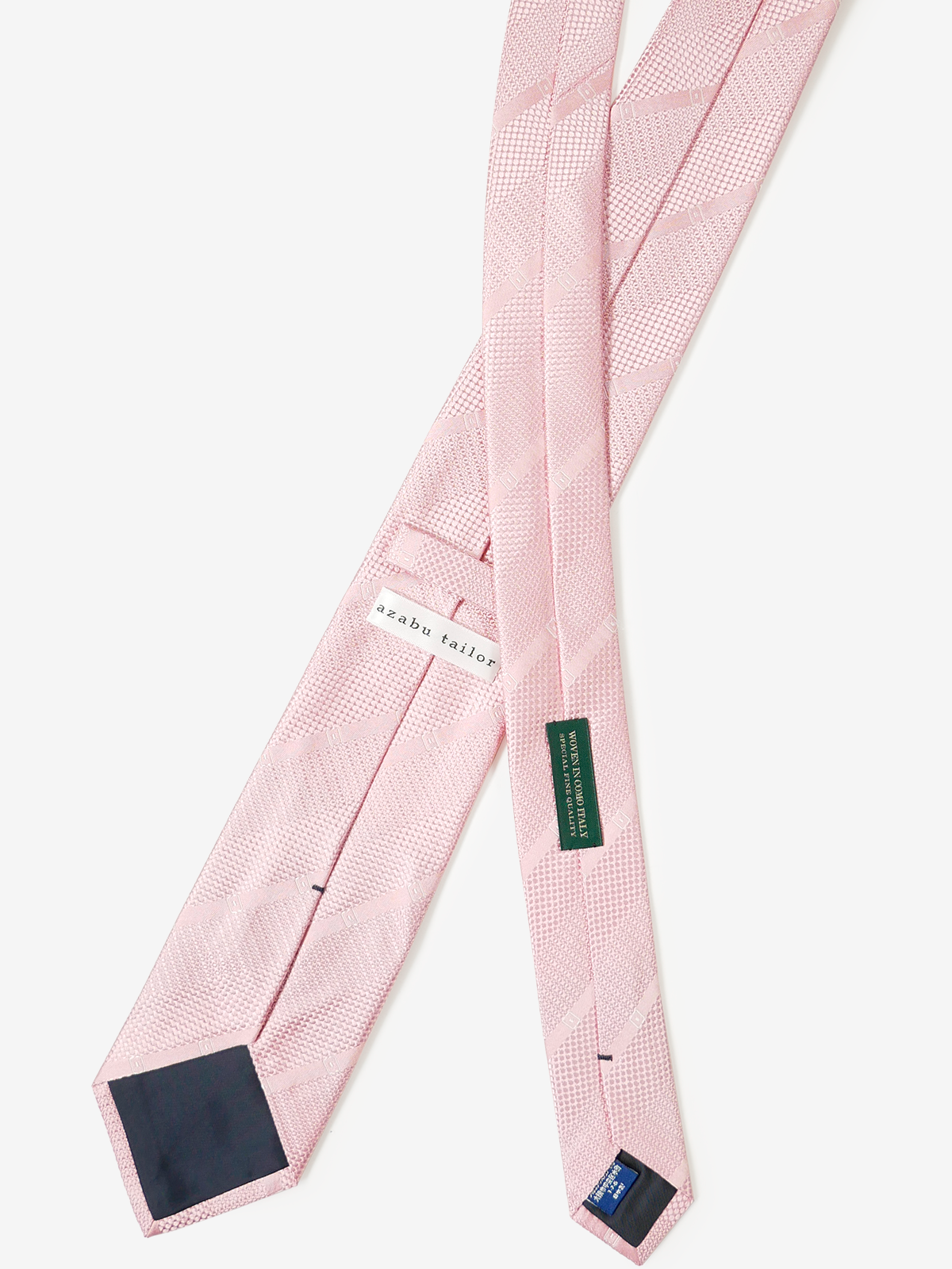 Mantero|Stripe Tie|ピンク