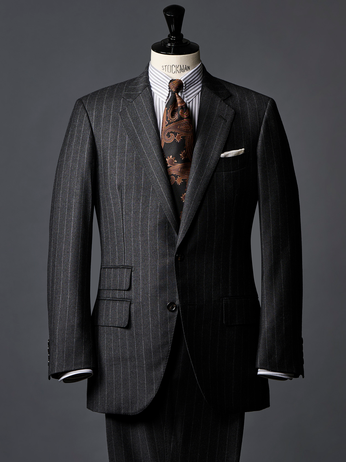 Molinelli|Paisley Tie|ブラック