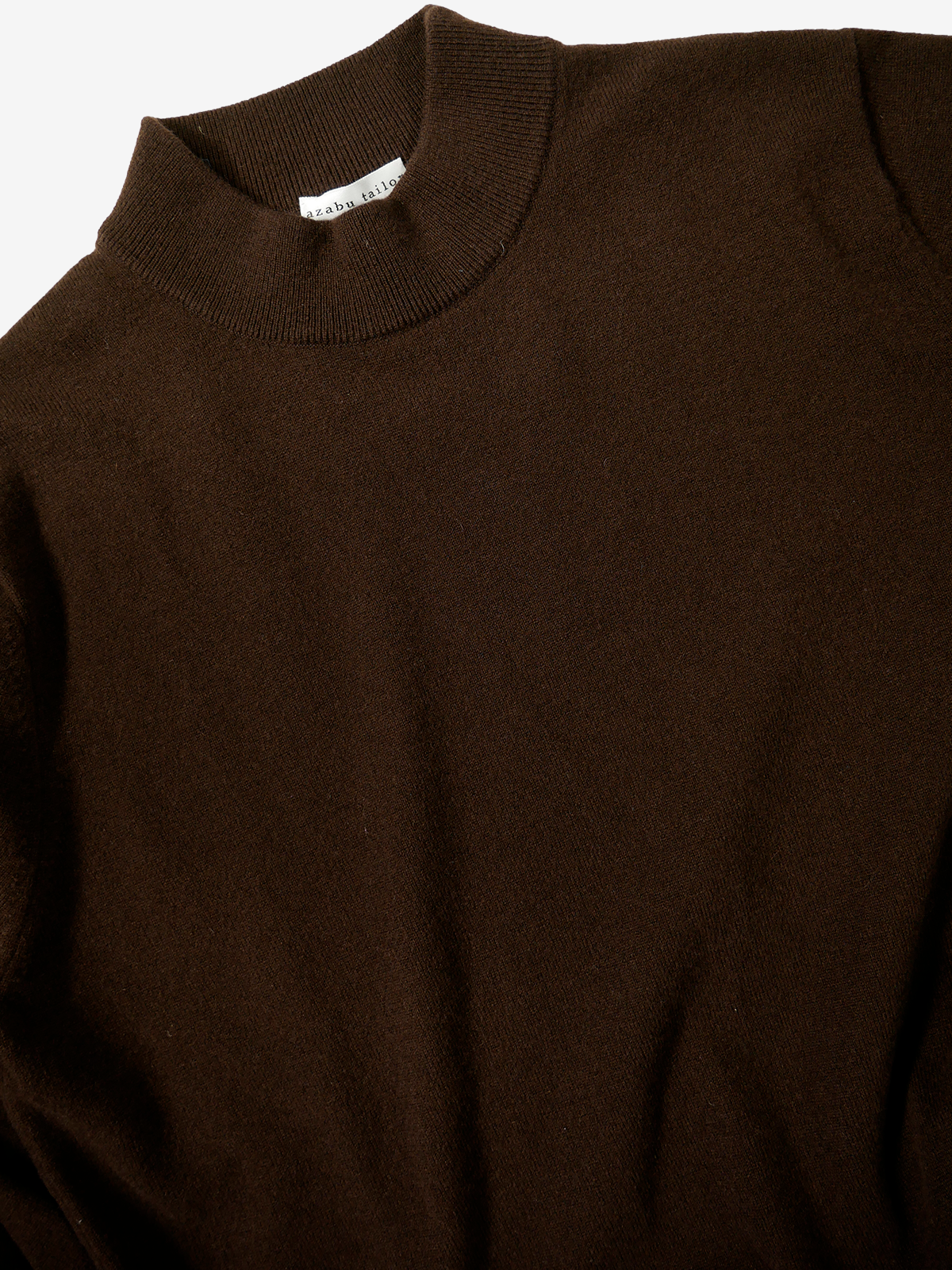 Mock-Neck Sweater|ブラウン