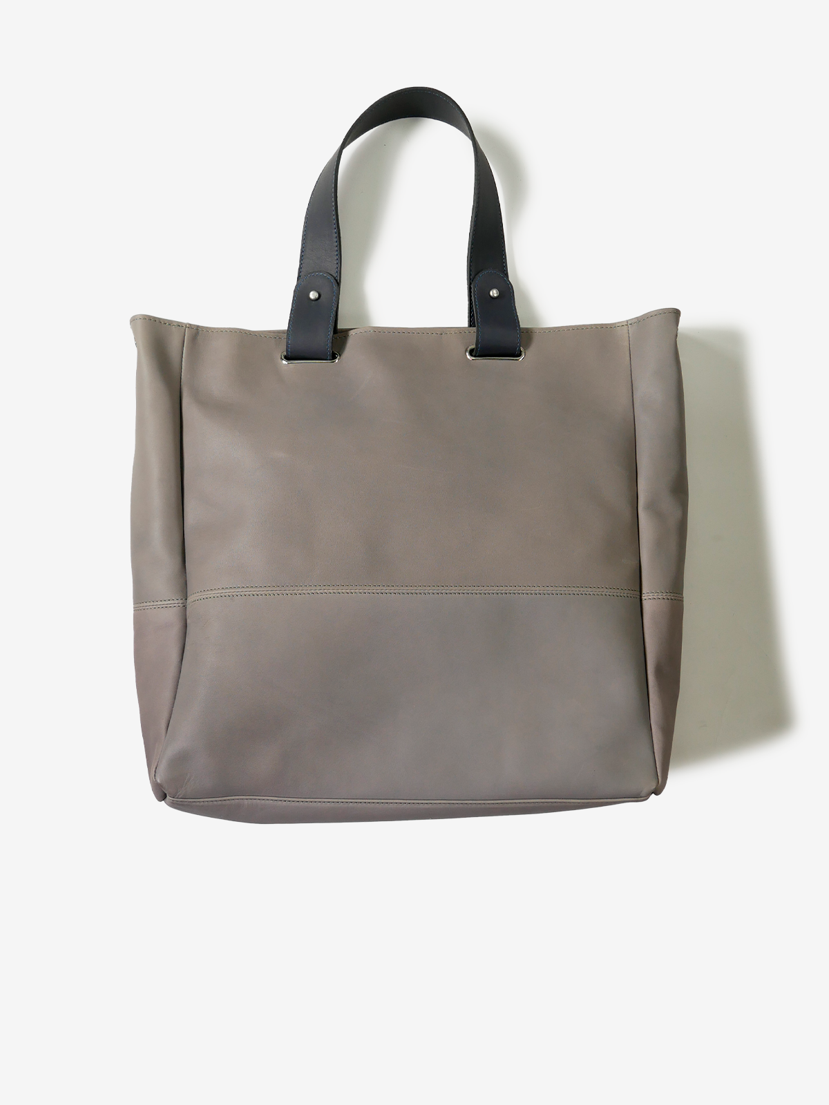 TUSTING｜2WAY Tote Bag Plain Leater｜グレー