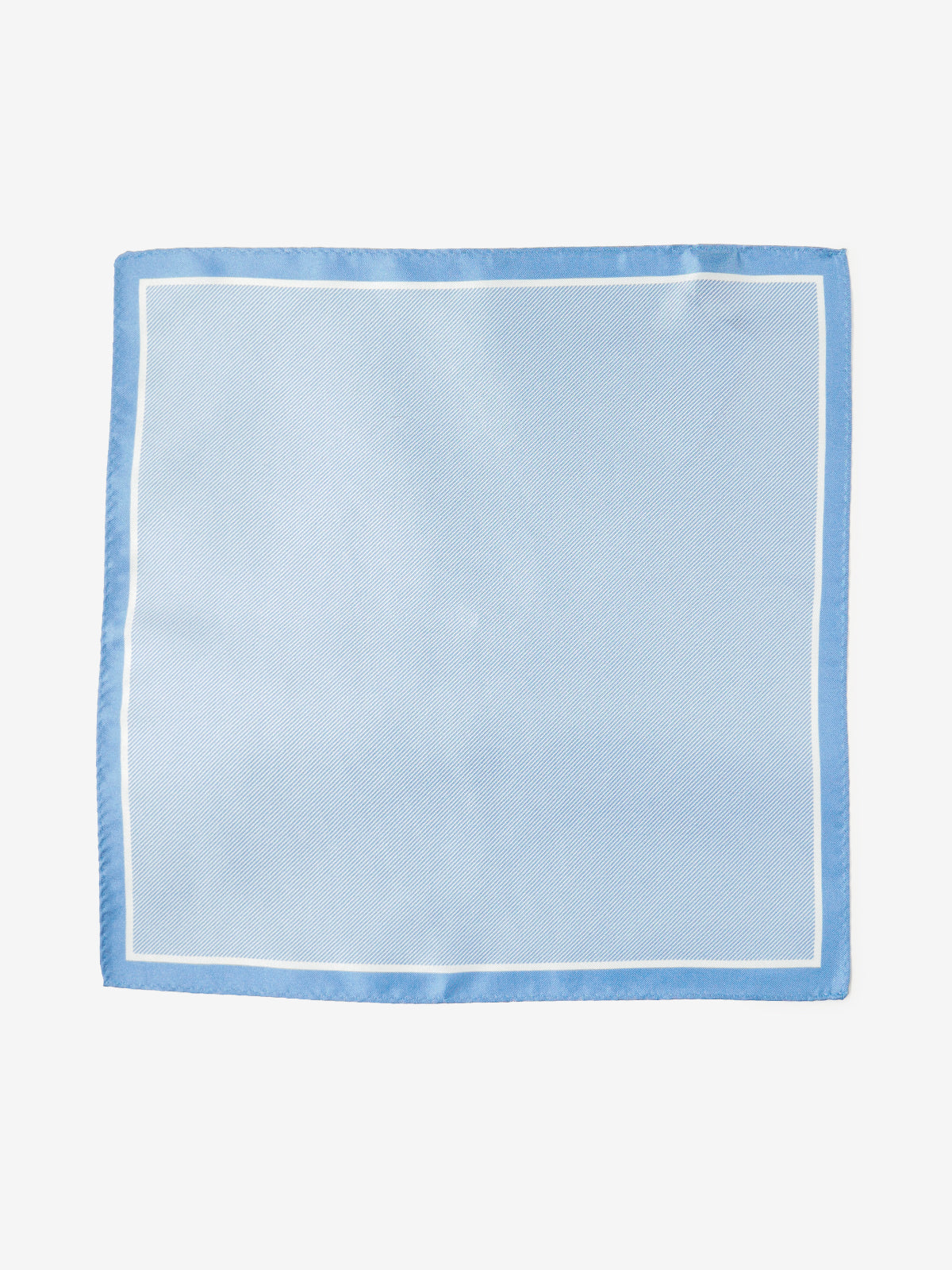 Classico Seta|Silk Pocket Square|サックスブルー