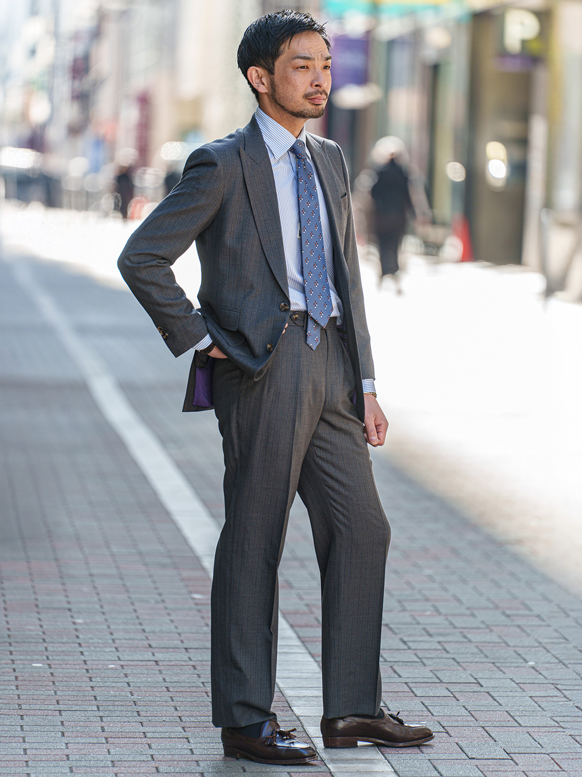 Classico Seta|Neat Tie|ブルー