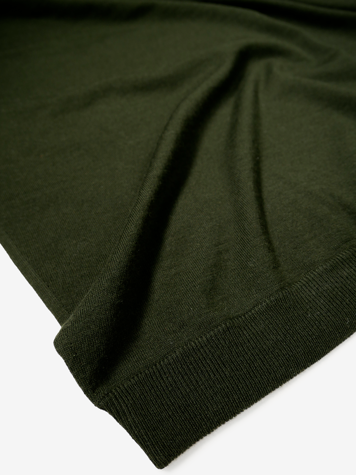 Cashmere Knit T-Shirt|グリーン