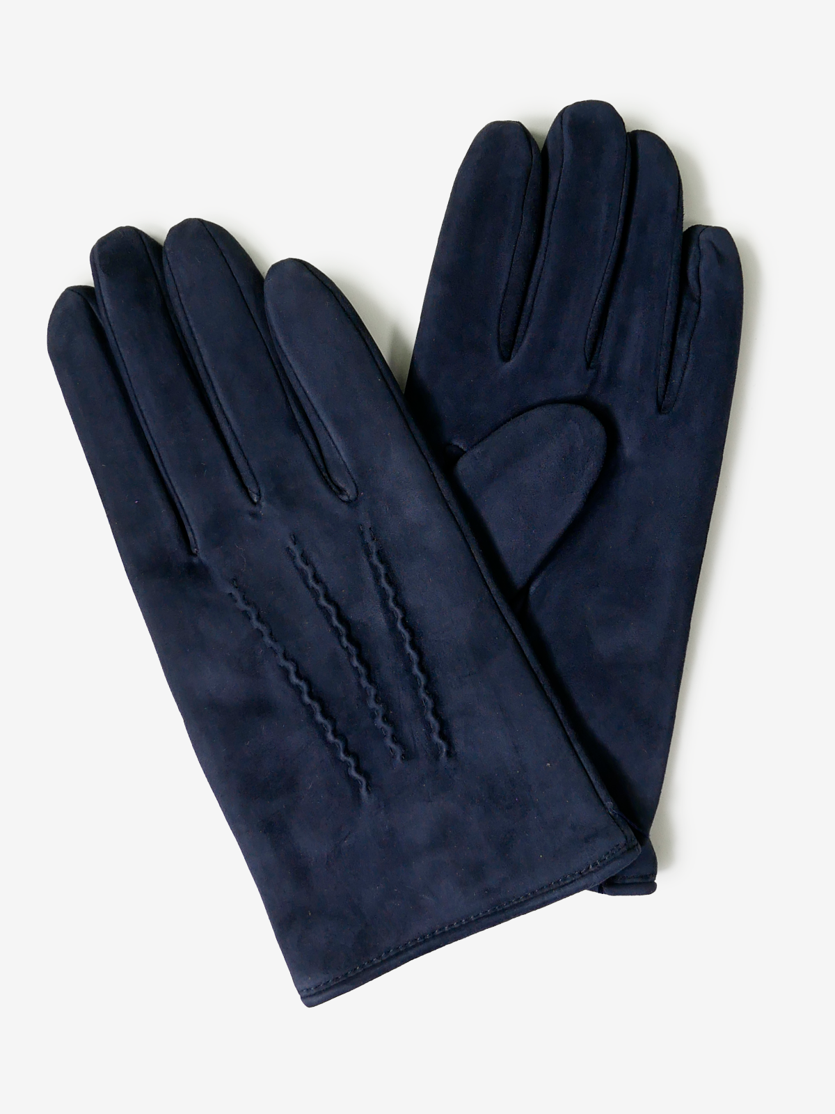 Suede Leather Gloves|ネイビー