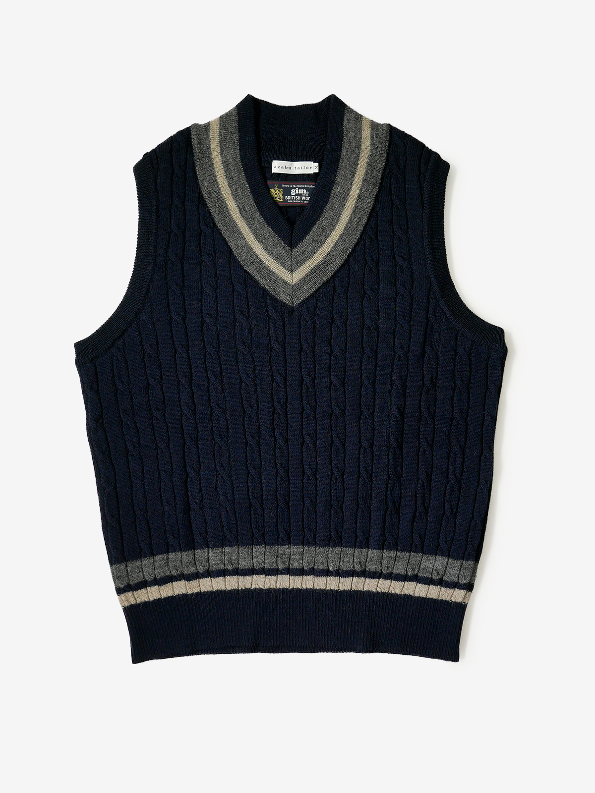 Wool Sweater Vest|ネイビー