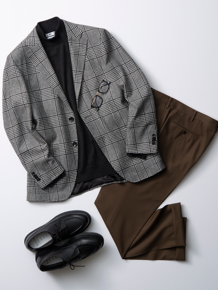 Mock-Neck Sweater|チャコールグレー