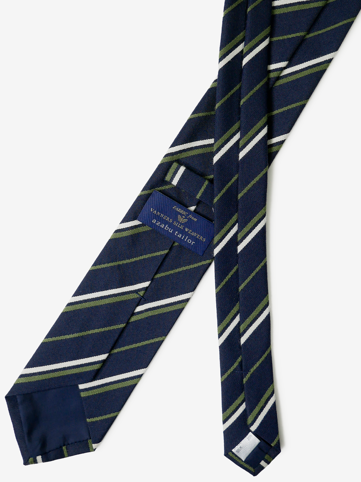 VANNERS|Regimental Striped Necktie|グリーン