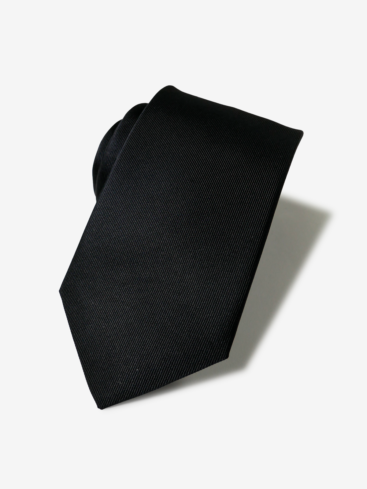 Solid Color Repp Tie|ブラック