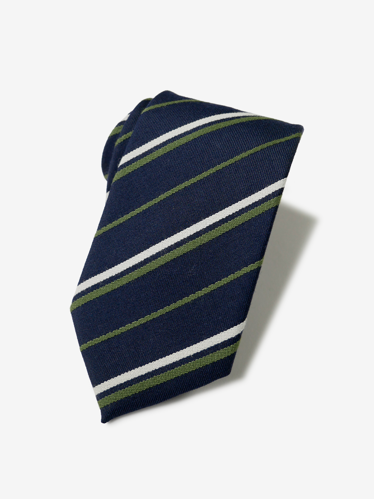 VANNERS｜Regimental Striped Necktie｜グリーン