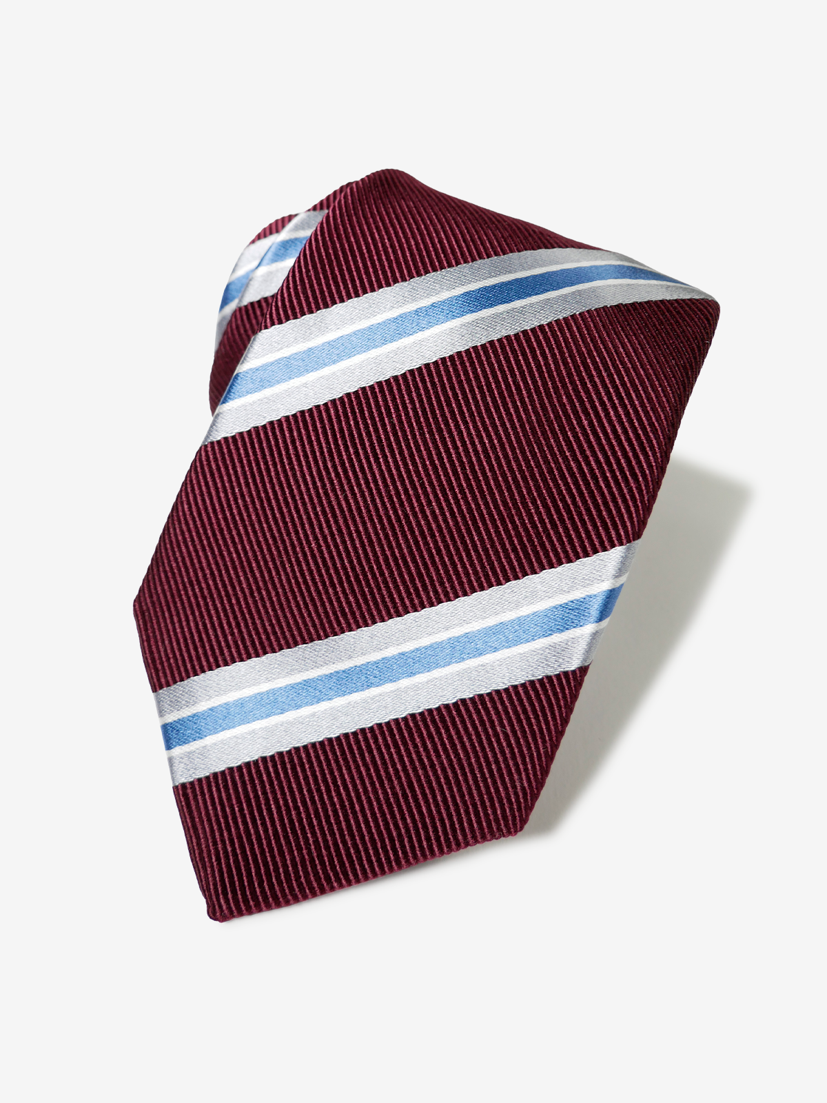 Striped Necktie｜ボルドー