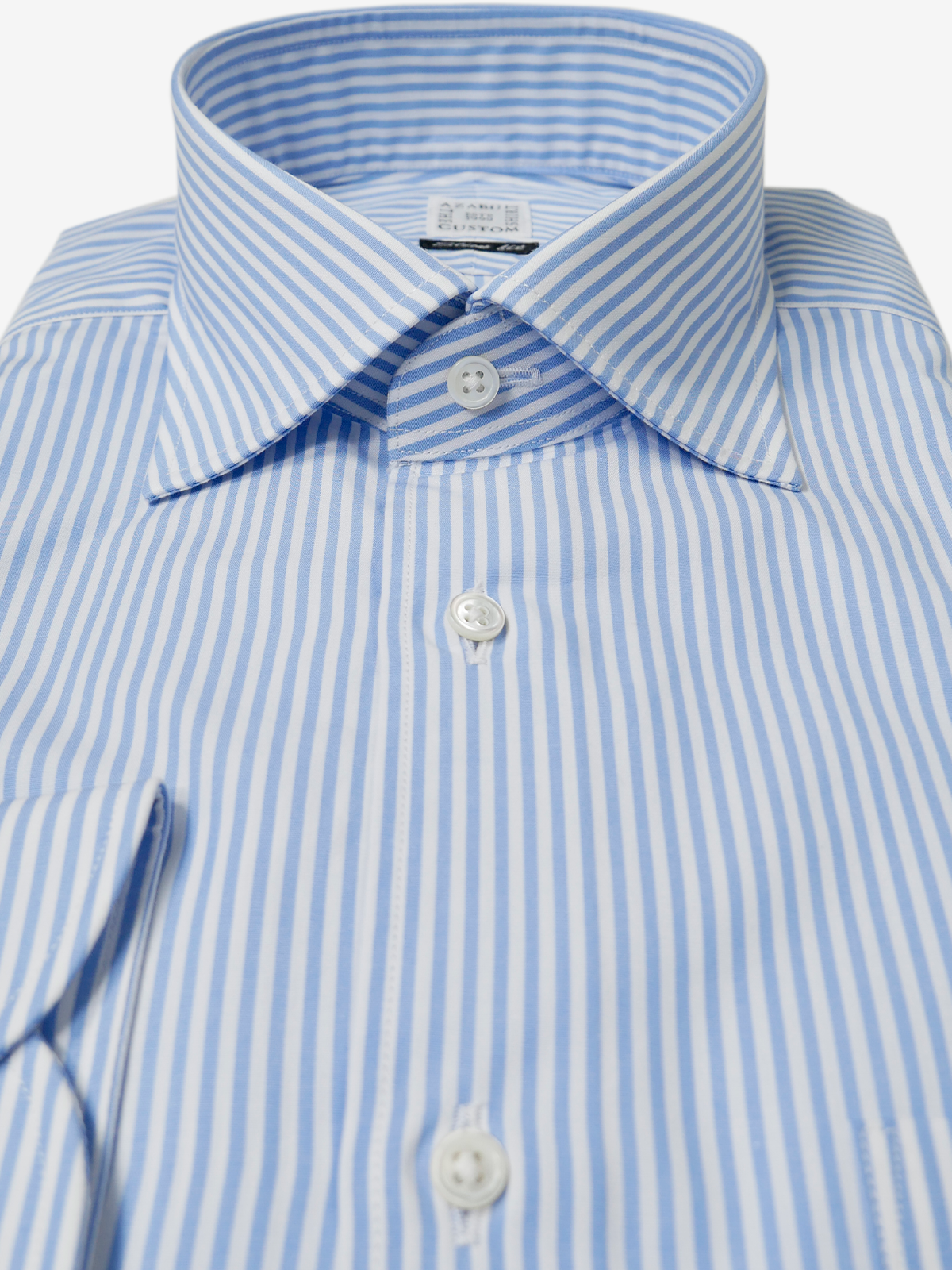Striped Slim Fit Shirt|サックス