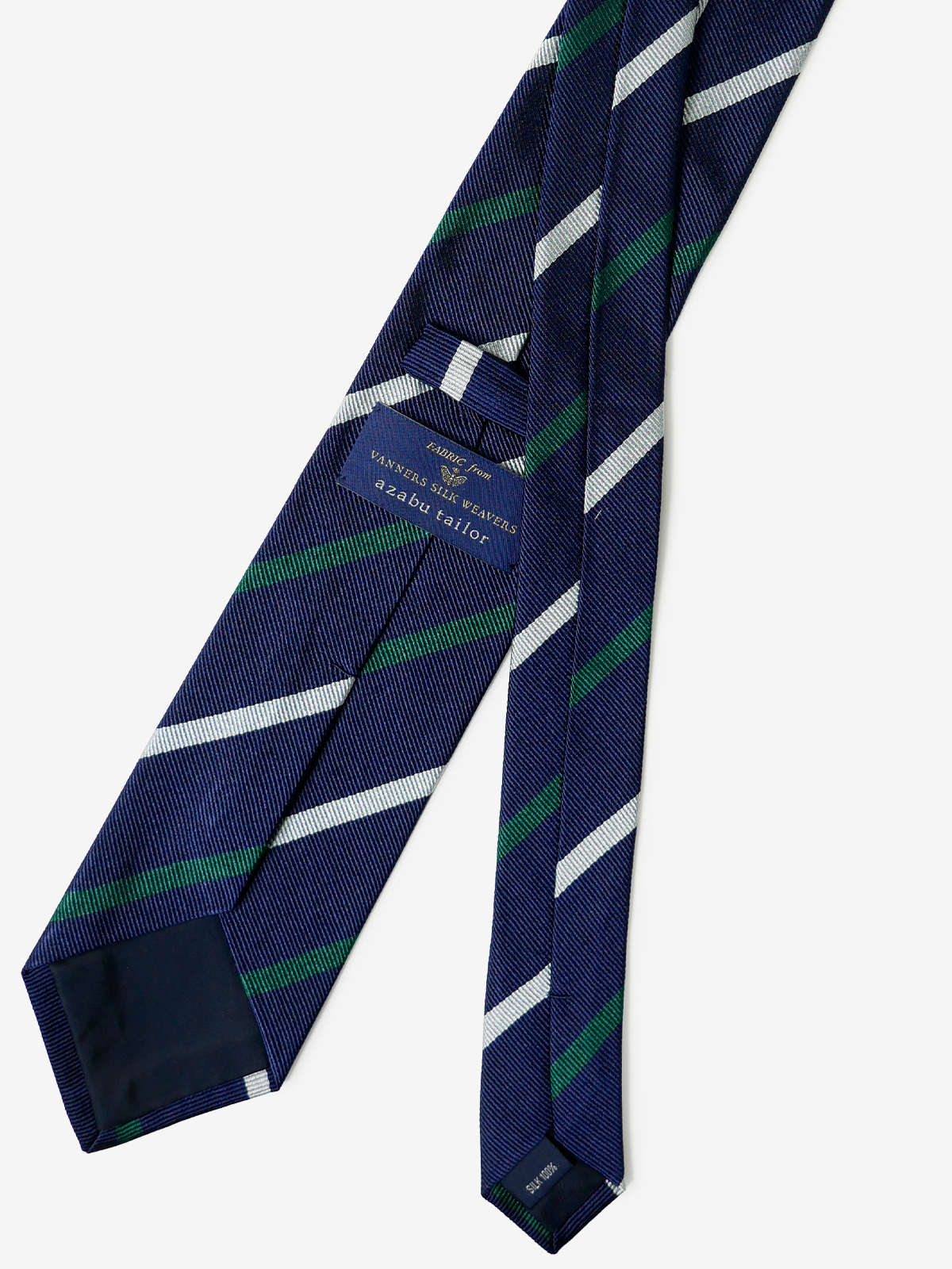 VANNERS|Regimental Striped Necktie|ネイビー