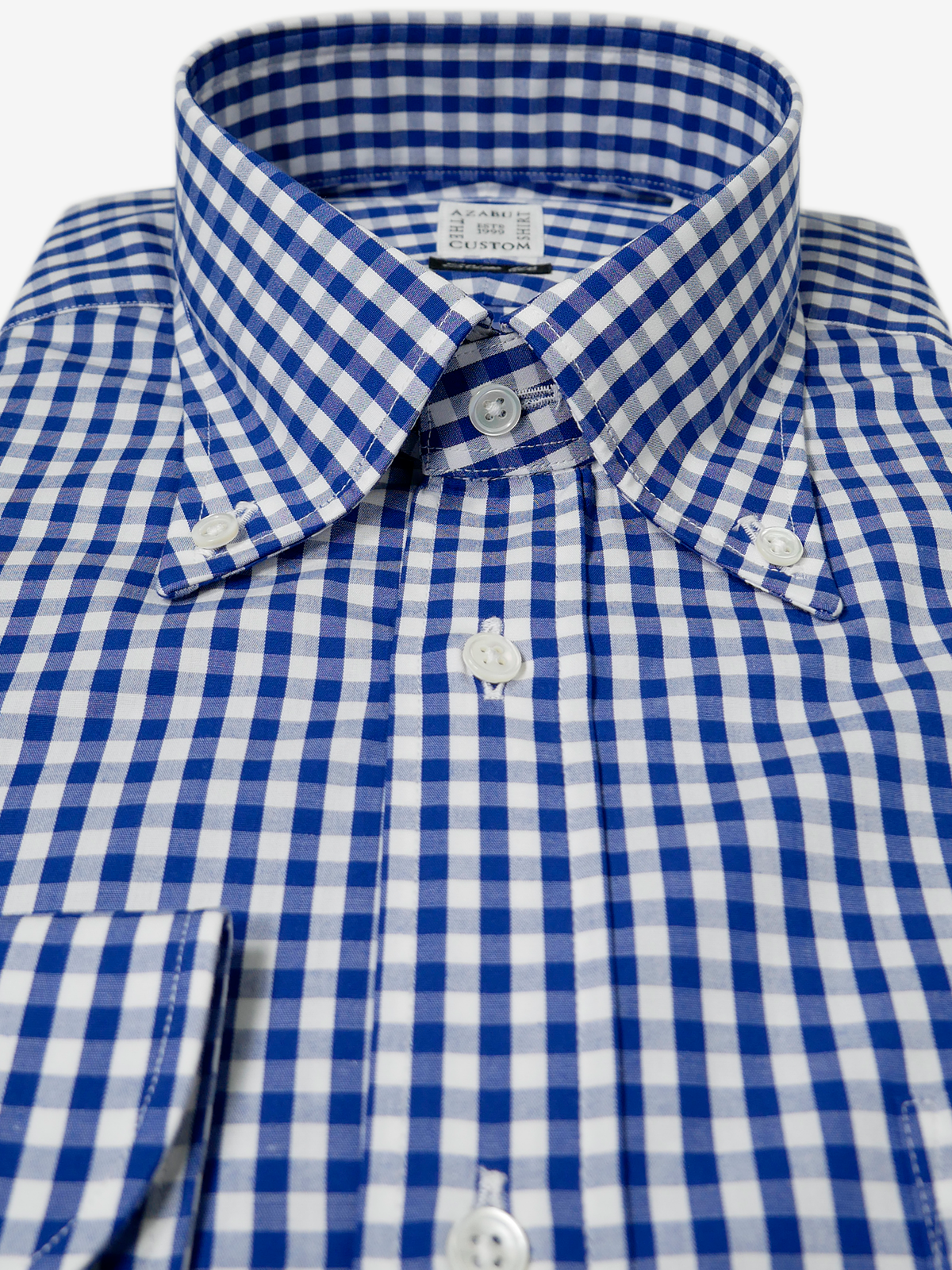 Checked Slim Fit Shirt|ネイビー