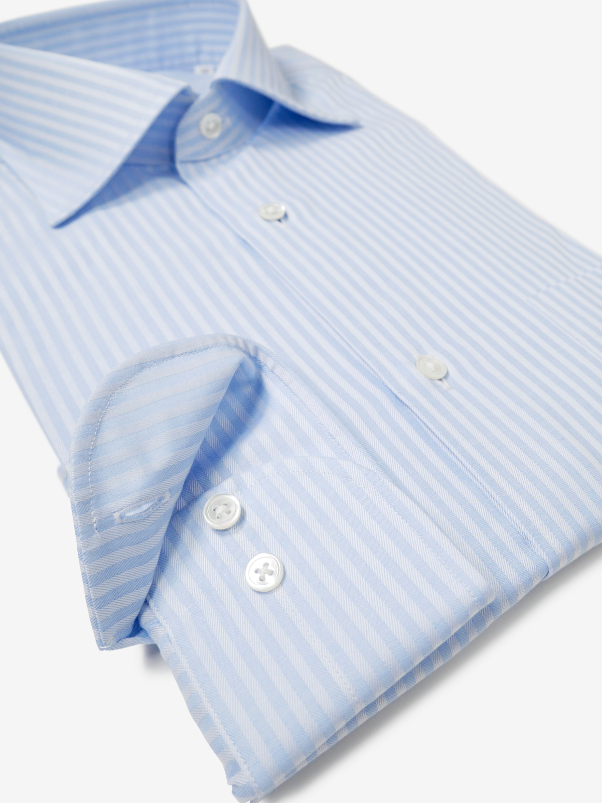 Striped Classic Fit Shirt|サックス