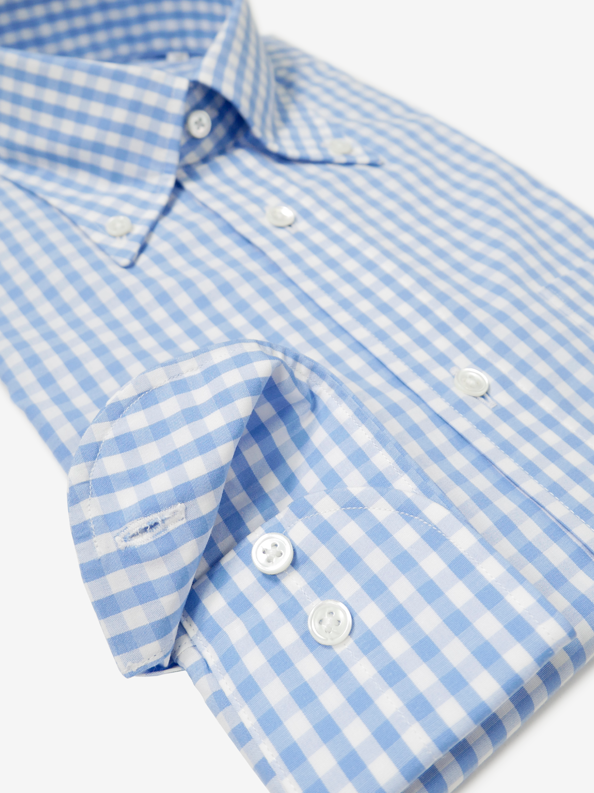 Checked Classic Fit Shirt|サックス