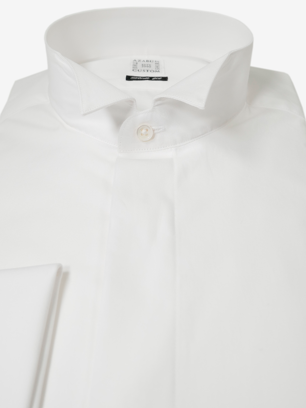 Wing Collar Slim Fit Shirt|ホワイト