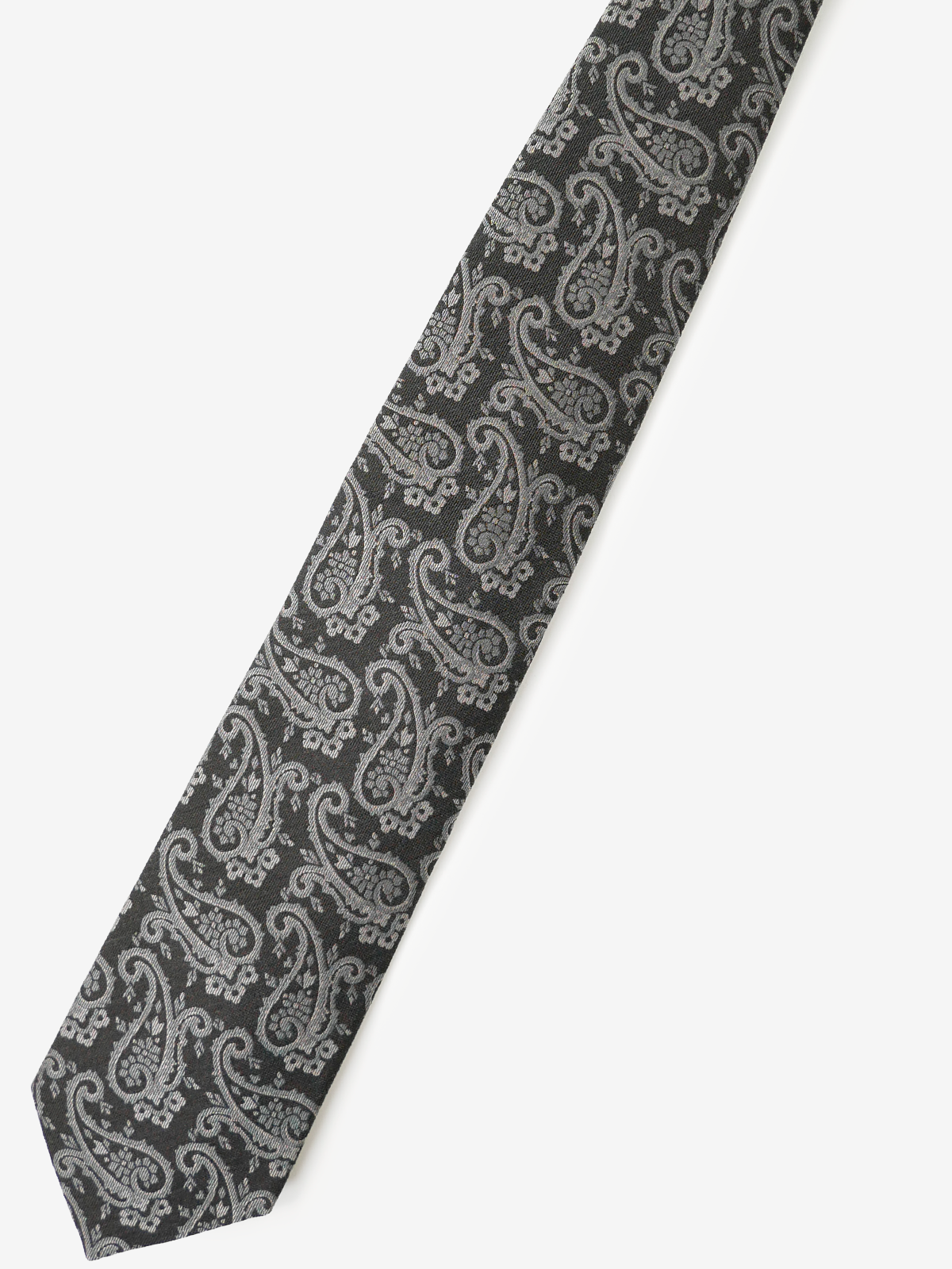 Fermo Fossati｜Paisley Tie｜ブラック