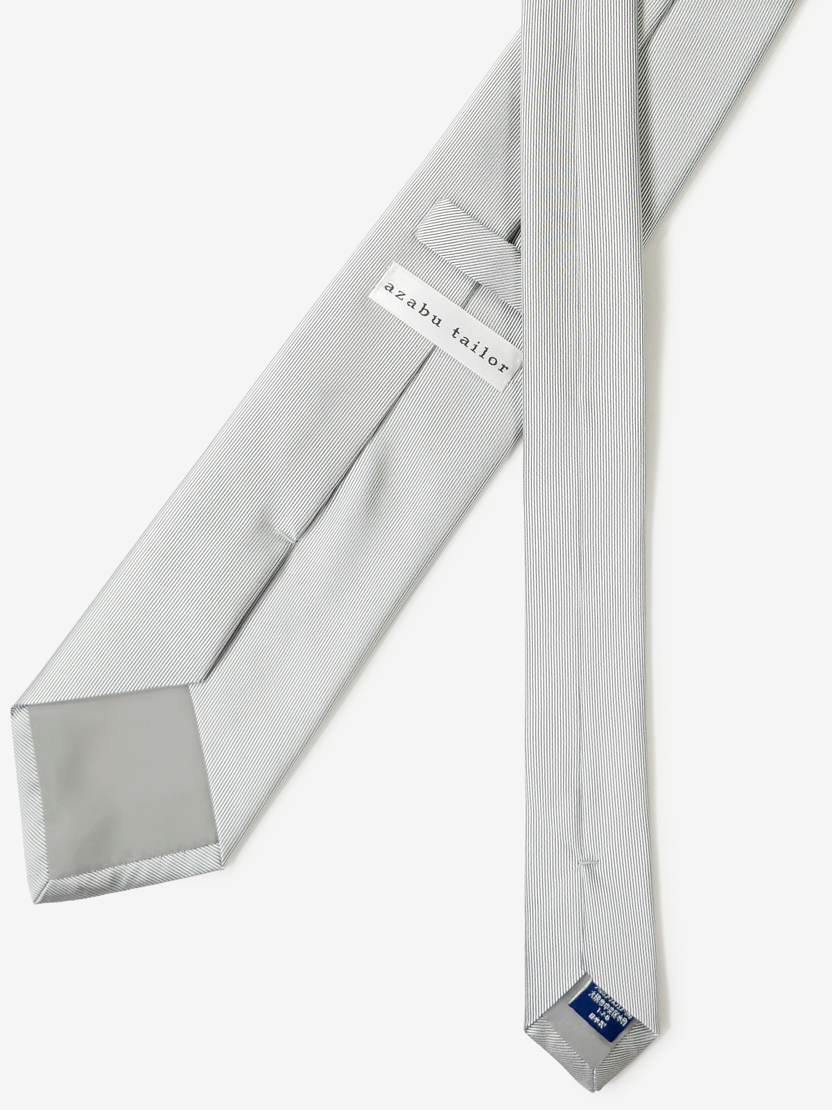 Solid Color Repp Tie｜シルバー
