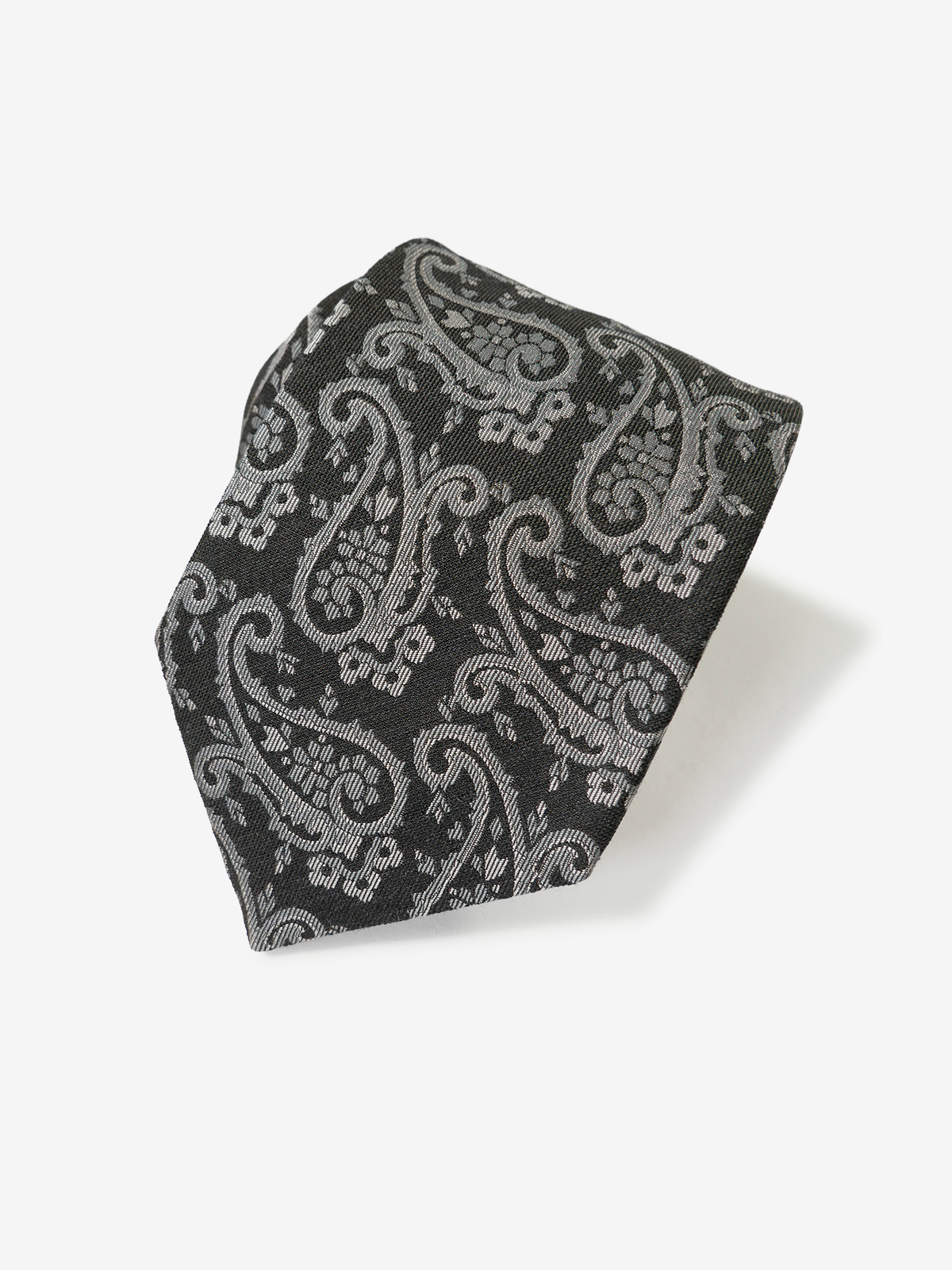 Fermo Fossati｜Paisley Tie｜ブラック