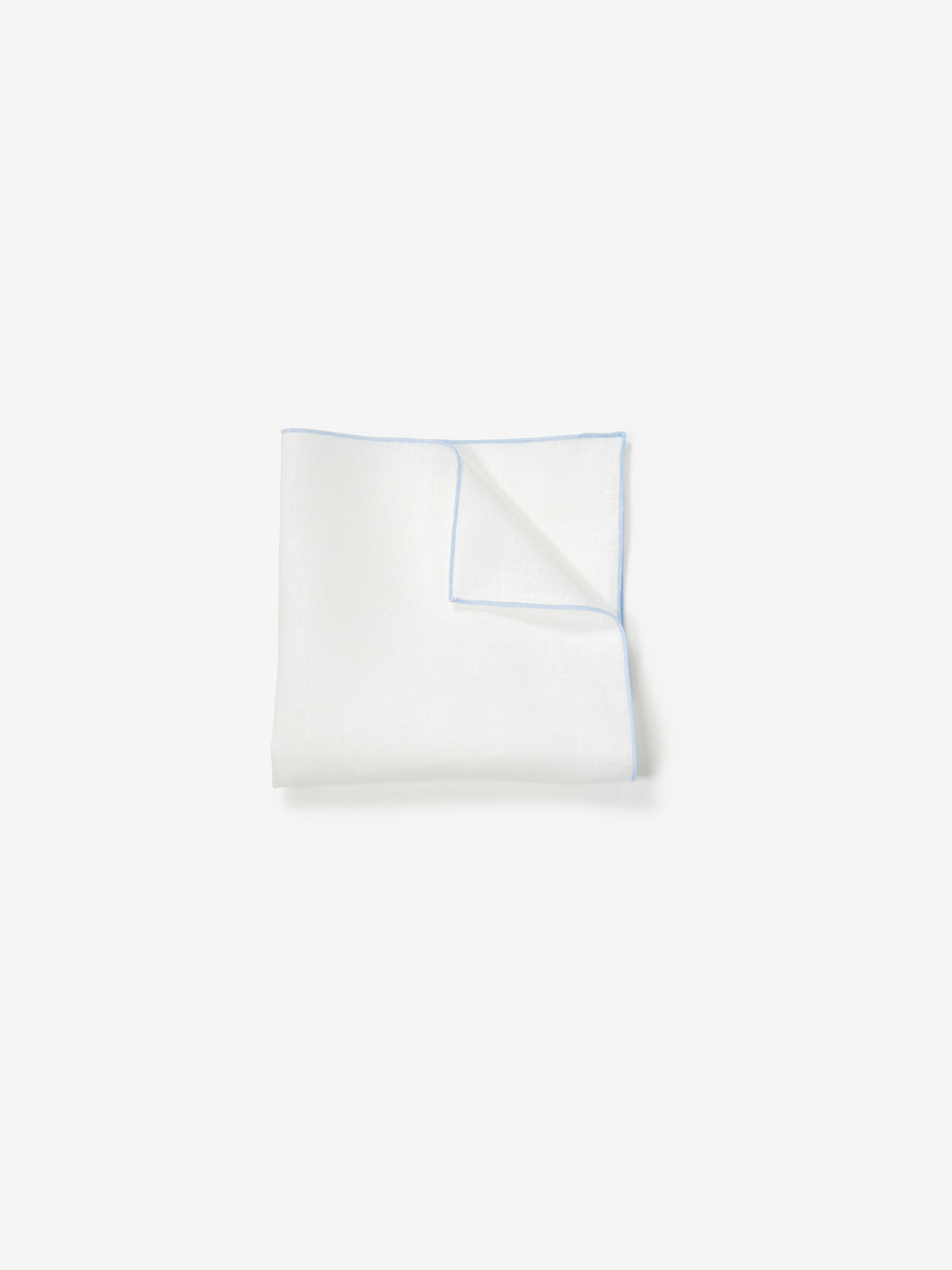 Linen Pocket Squares｜サックスブルー