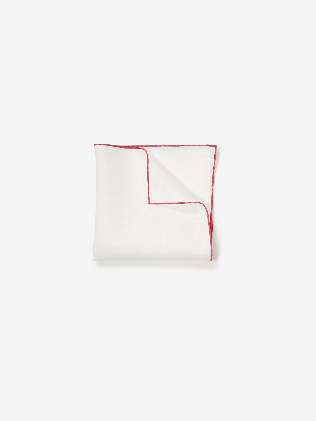 Linen Pocket Squares｜レッド