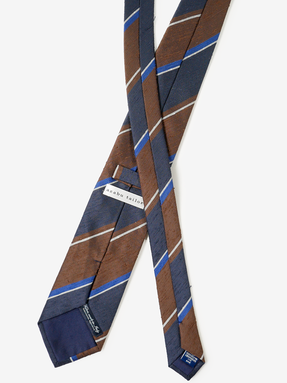 Classico Seta｜Stripe Tie｜ブラウン