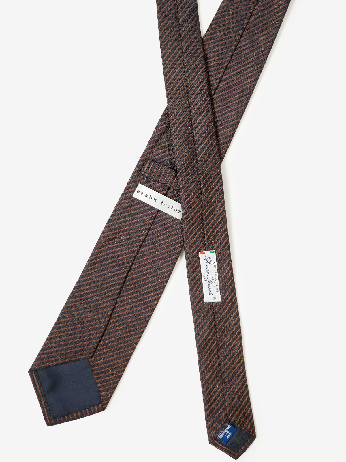Fermo Fossati｜Stripe Tie｜オレンジ