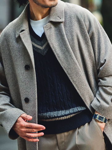 Wool Sweater Vest｜ネイビー