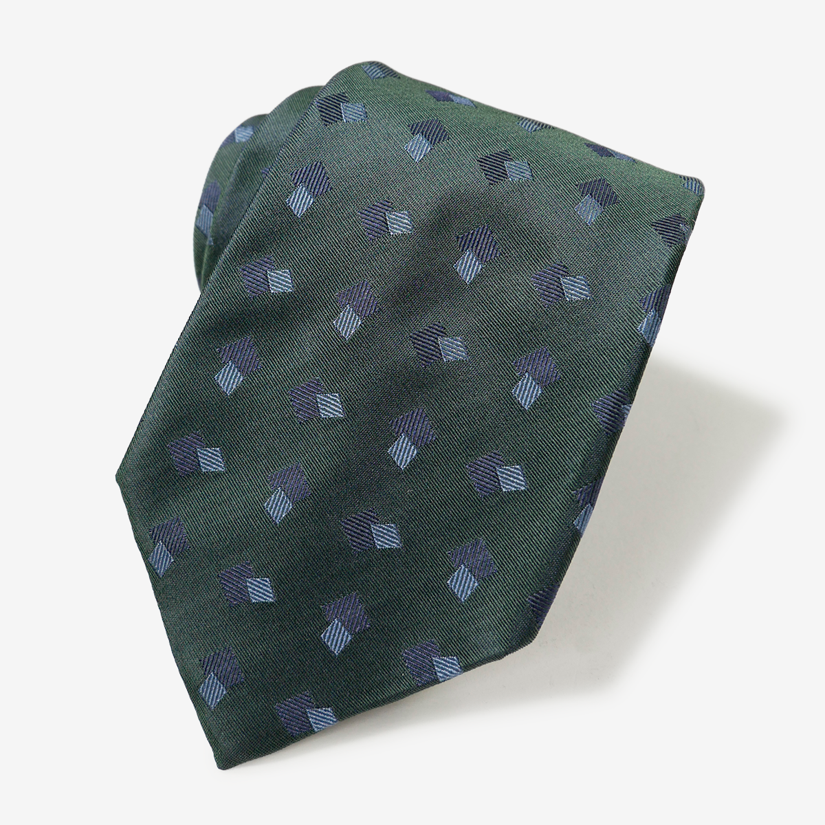 クラシコ セタ｜小紋柄ネクタイ｜グリーン