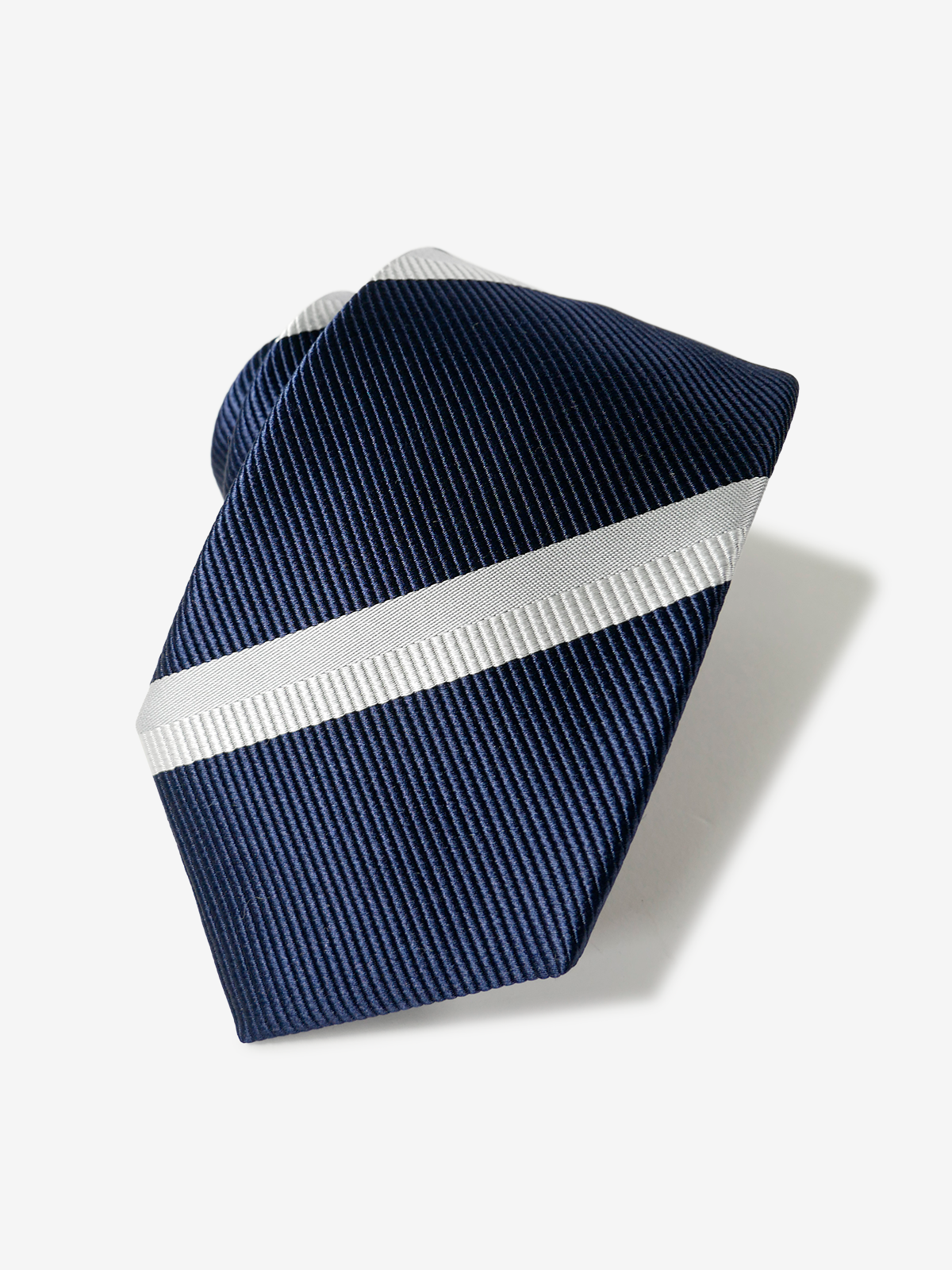 Azabu Tailor 25th Stripe Tie｜ネイビー