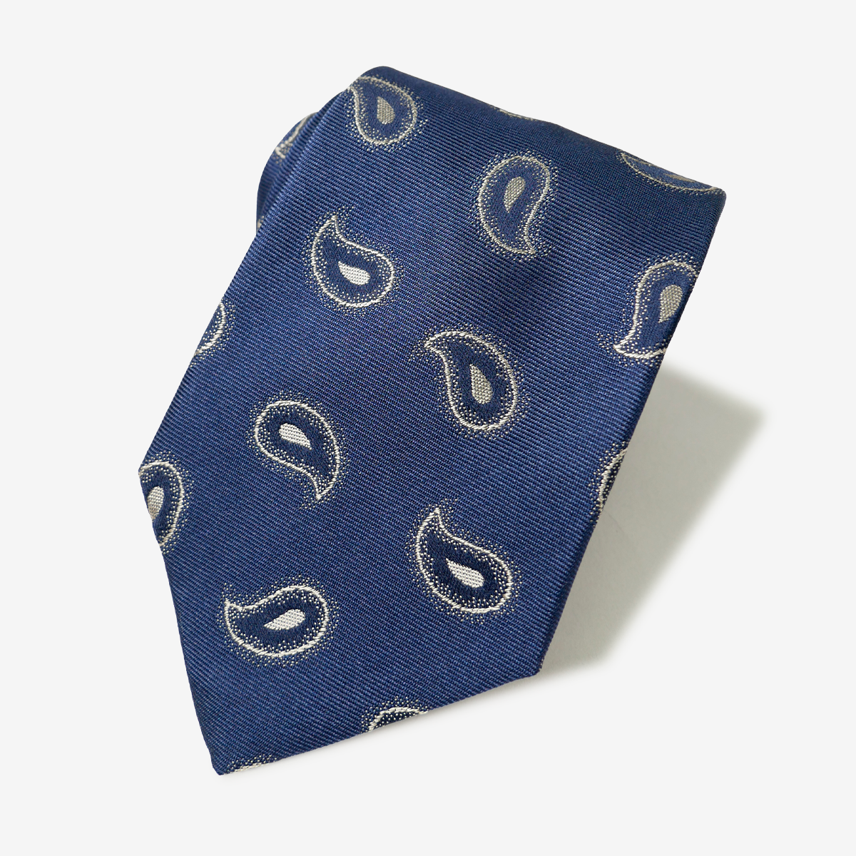 Classico Seta｜Paisley Neat Tie｜ネイビー