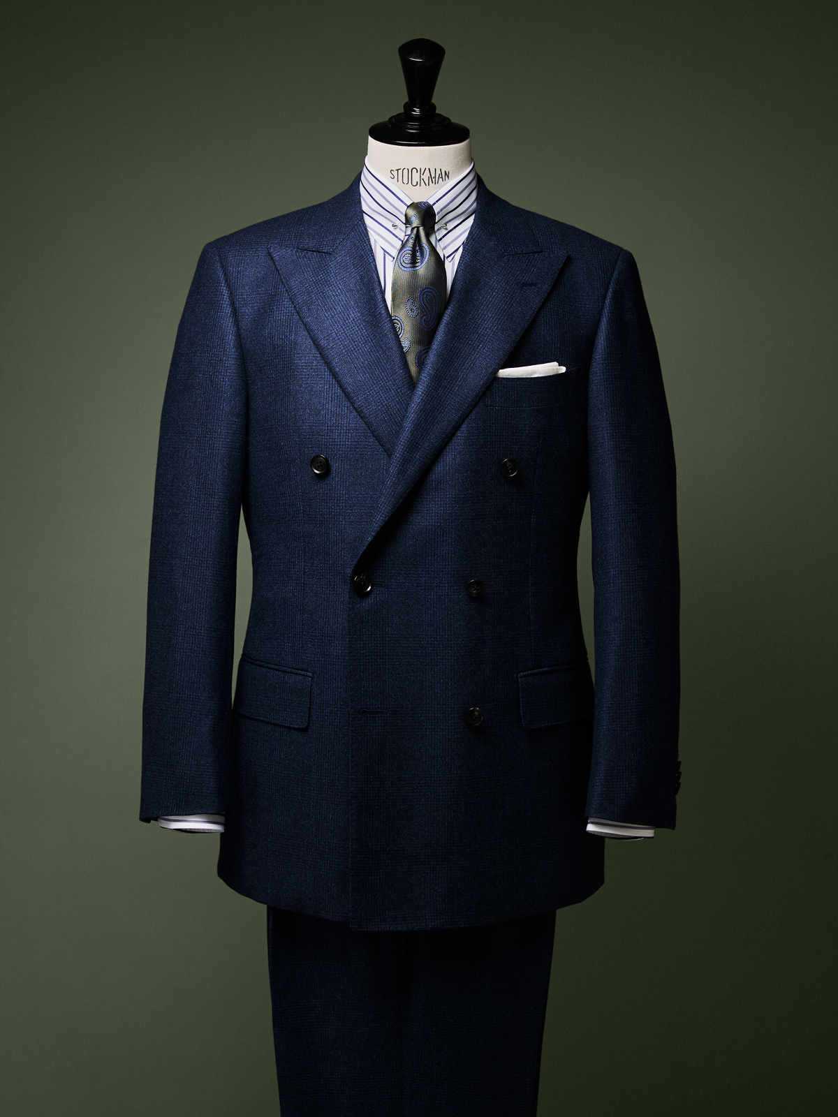 Mantero｜Paisley Neat Tie｜グリーン