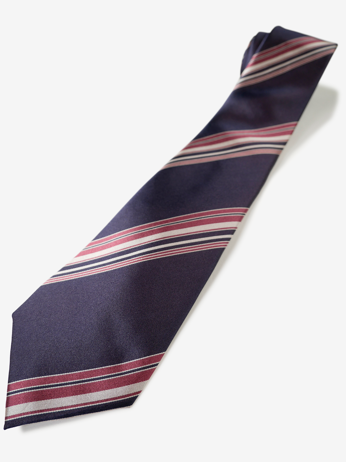 Classico Seta｜Stripe Tie｜ピンク