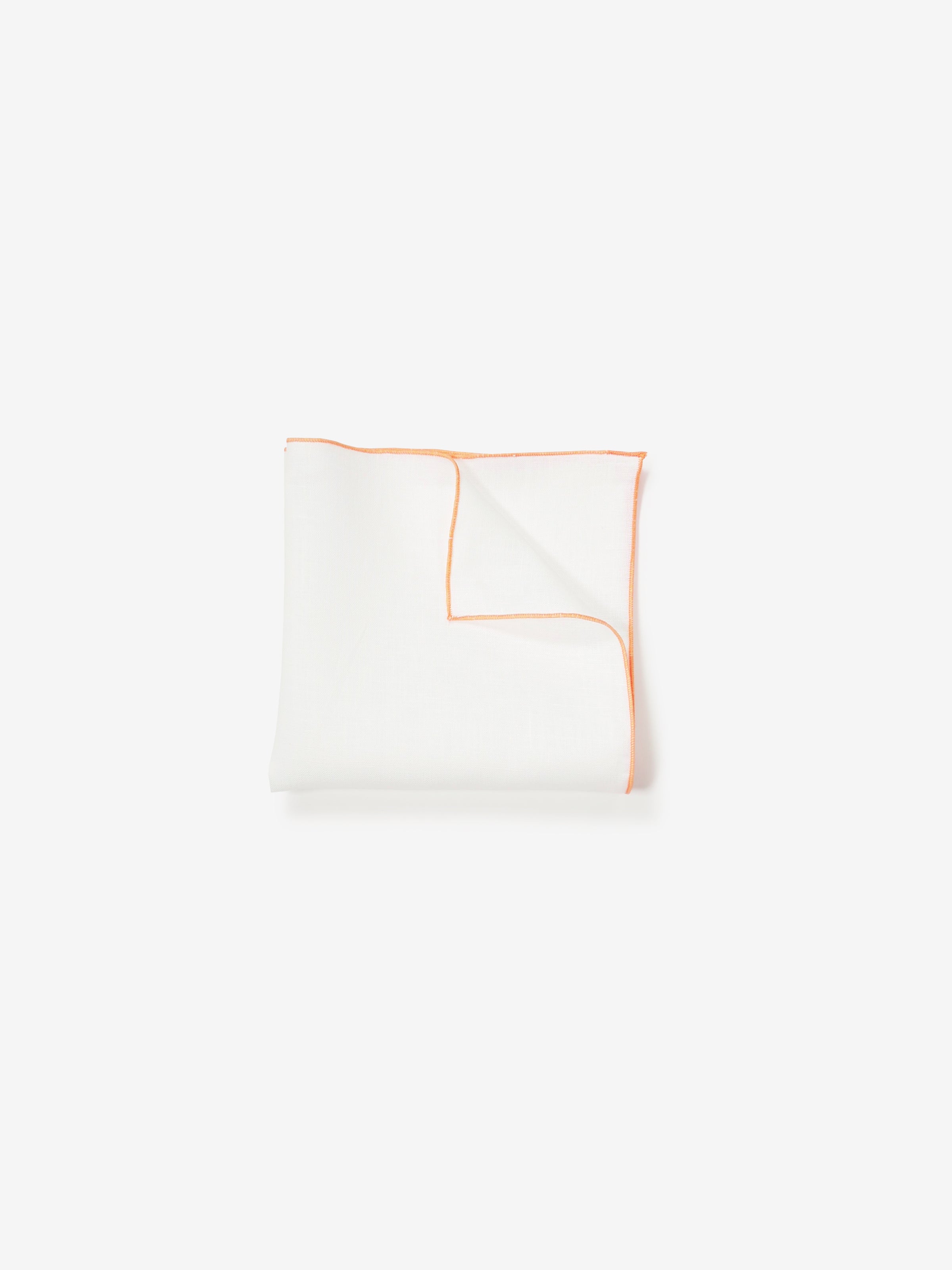 Linen Pocket Squares｜オレンジ
