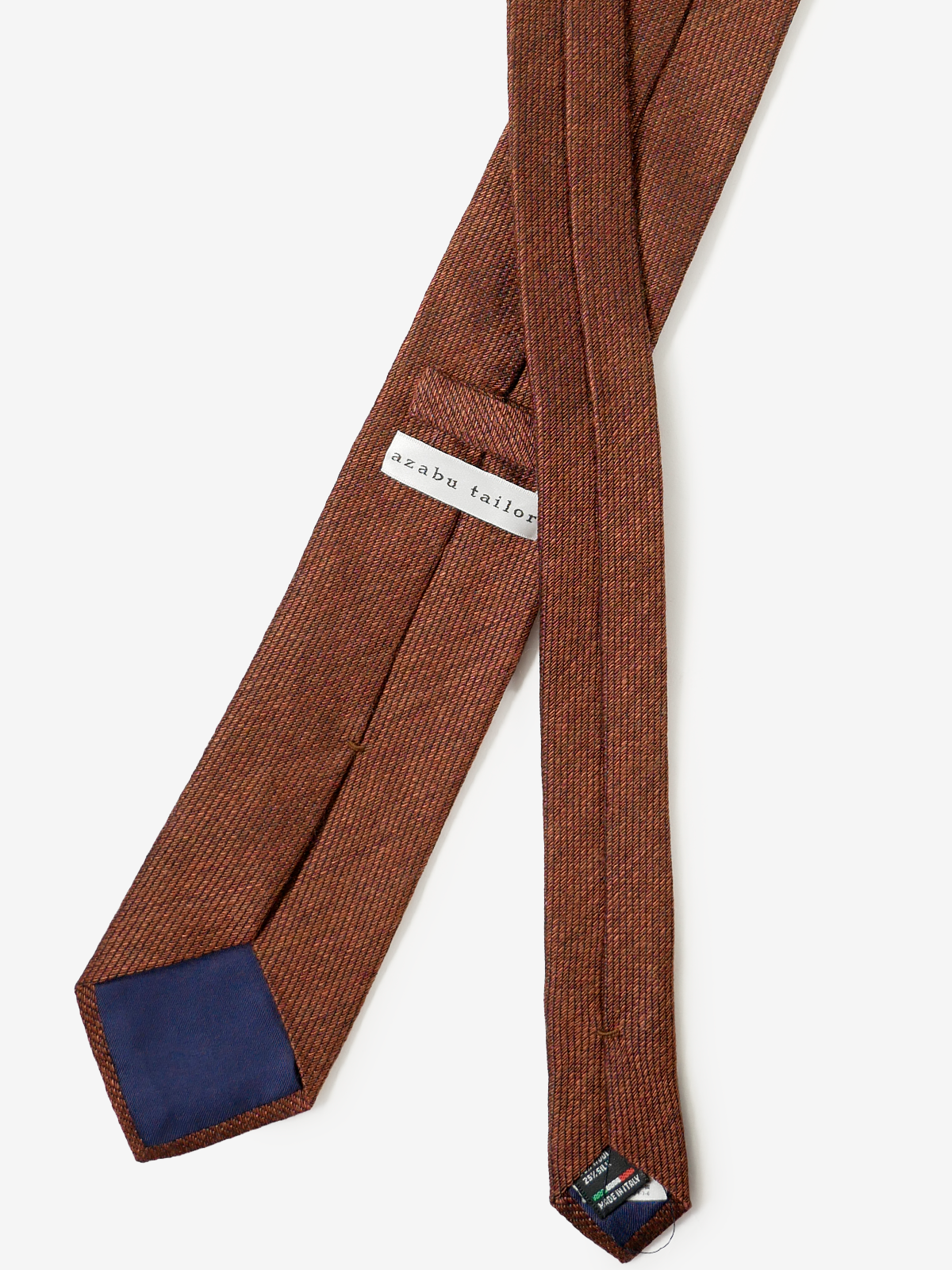 Classico Seta｜Cotton Wool Tie｜オレンジ
