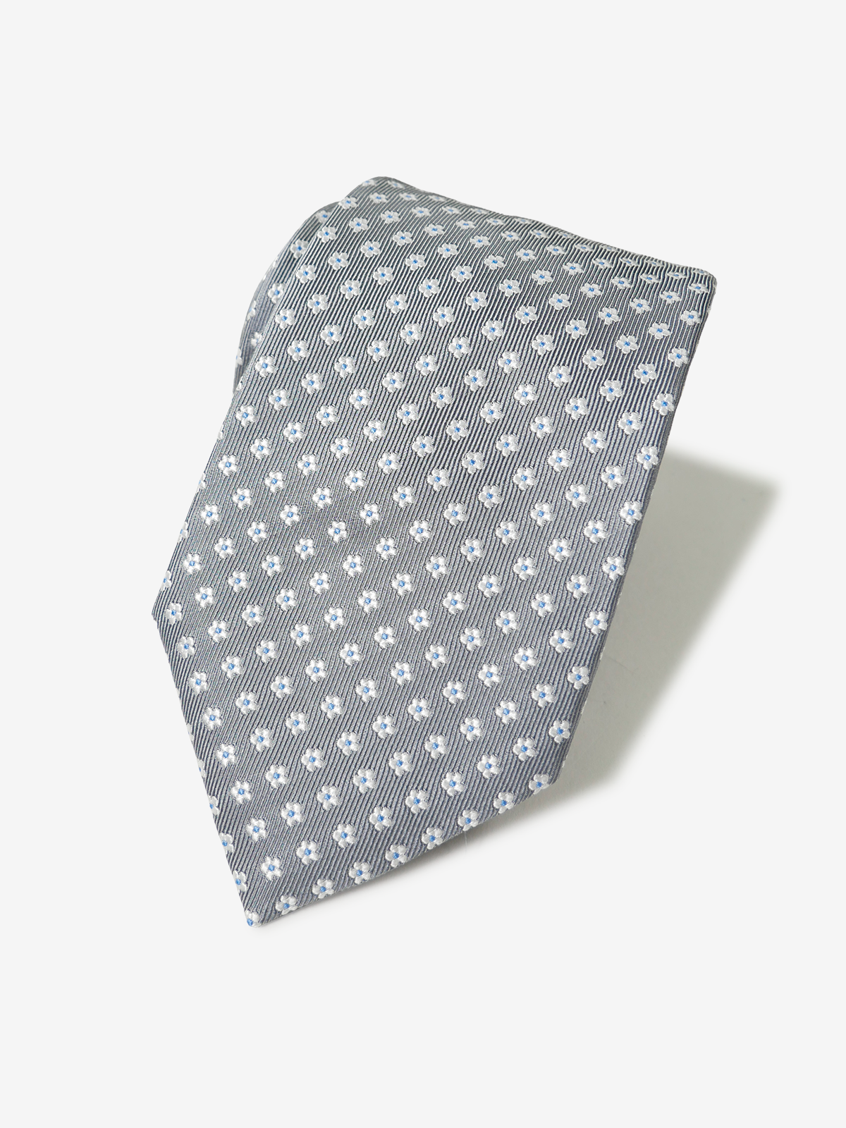 Floral Neat Tie｜グレー