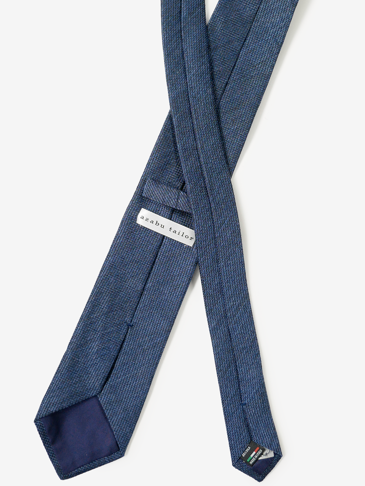 Classico Seta｜Cotton Wool Tie｜ブルー