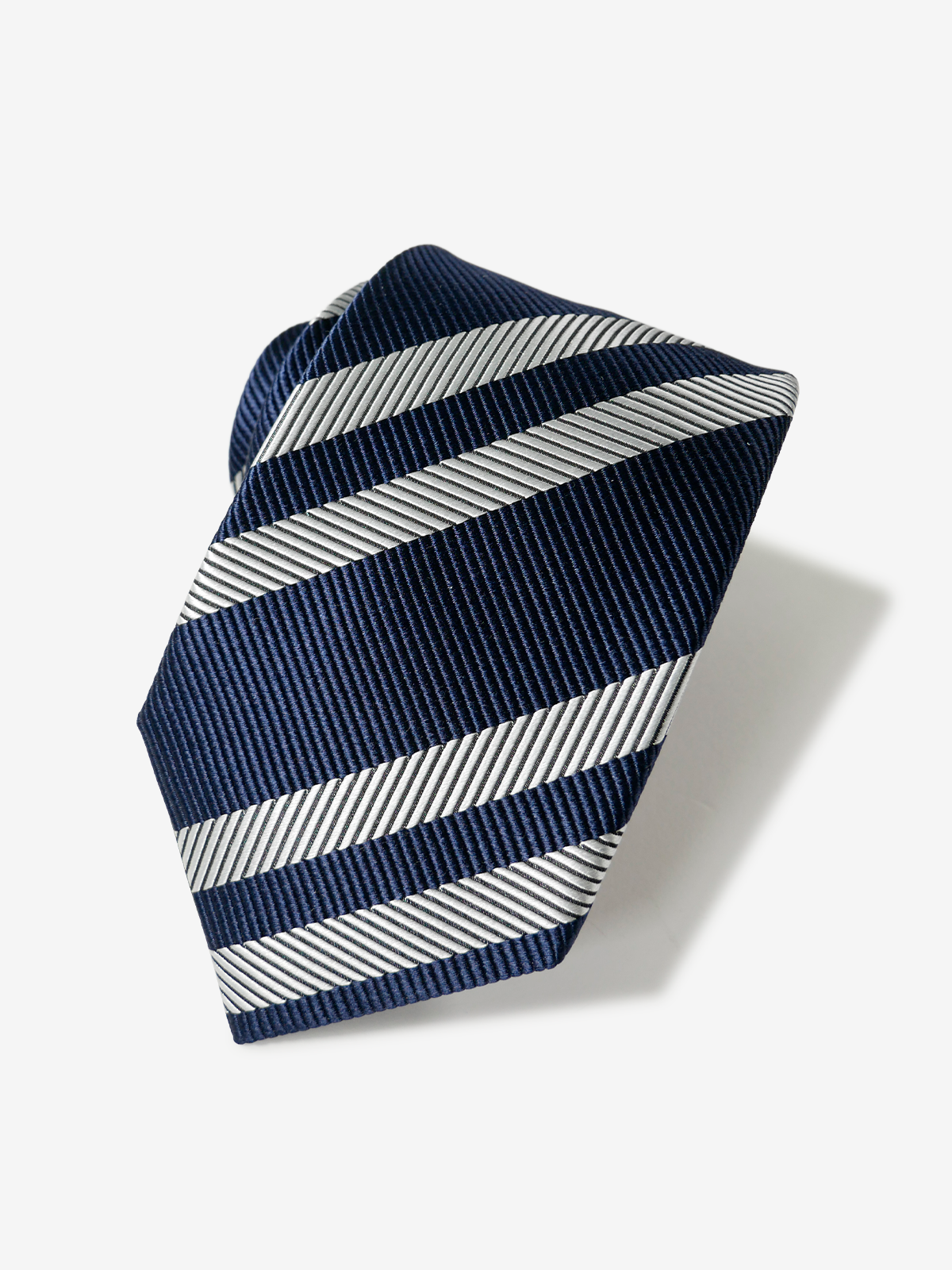 Azabu Tailor 25th Stripe Tie｜ネイビー