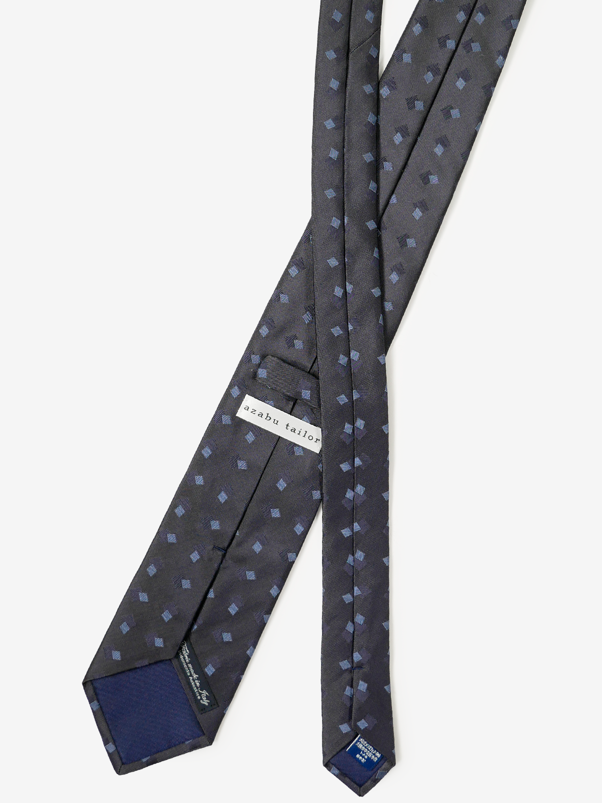 Classico Seta｜Double Square Neat Tie｜グレー