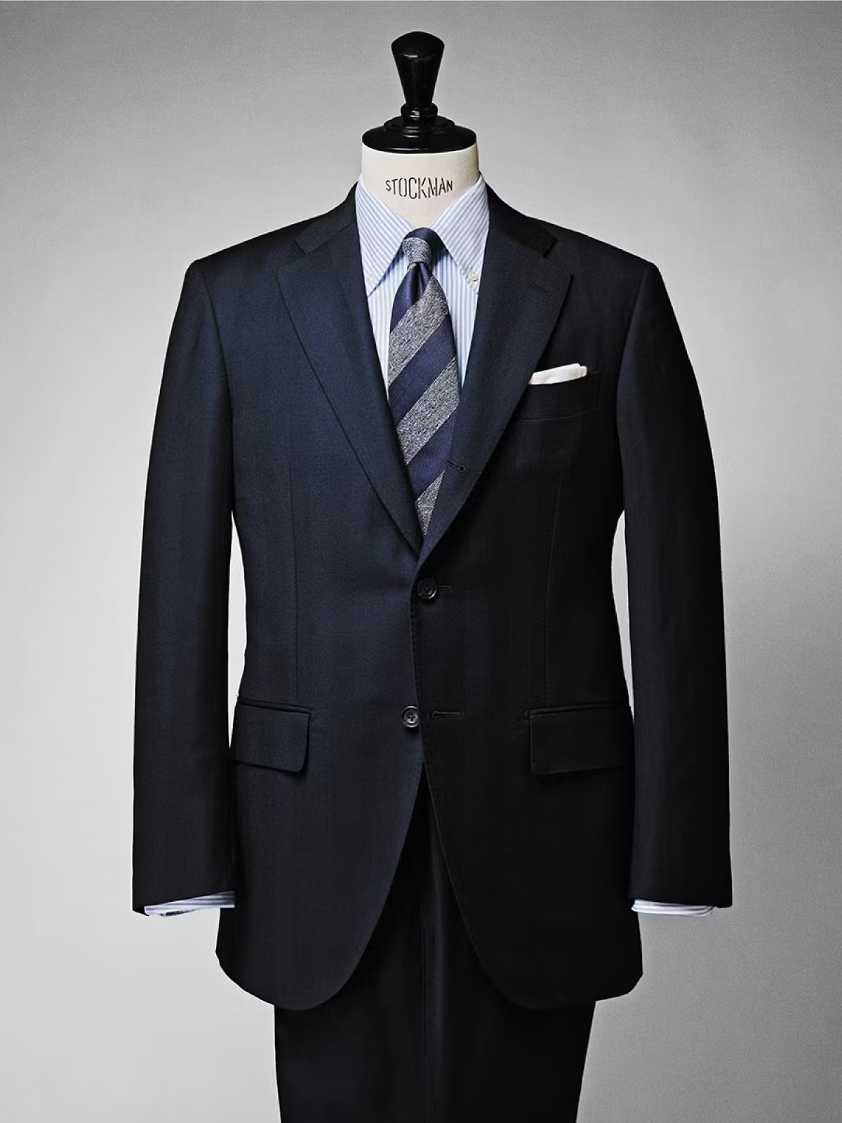 Fermo Fossati｜Stripe Tie｜ネイビー