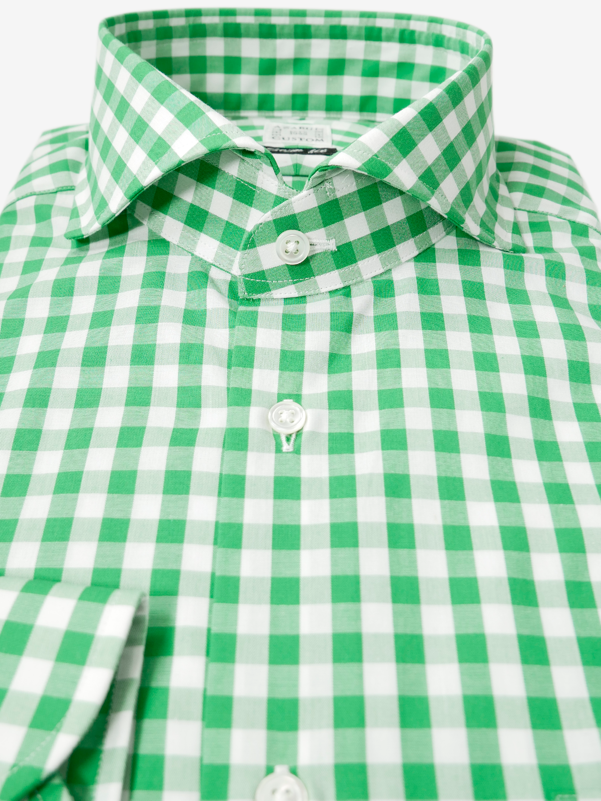 Checked Slim Fit Shirt｜グリーン