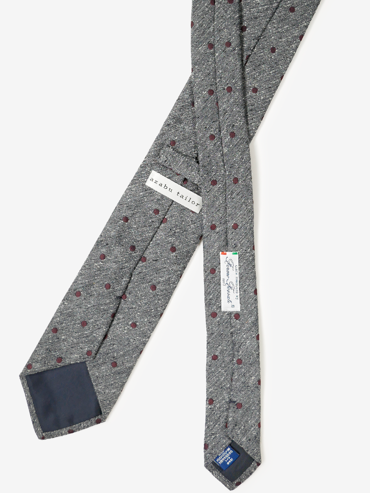 Fermo Fossati｜Polka Dot Tie｜ボルドー
