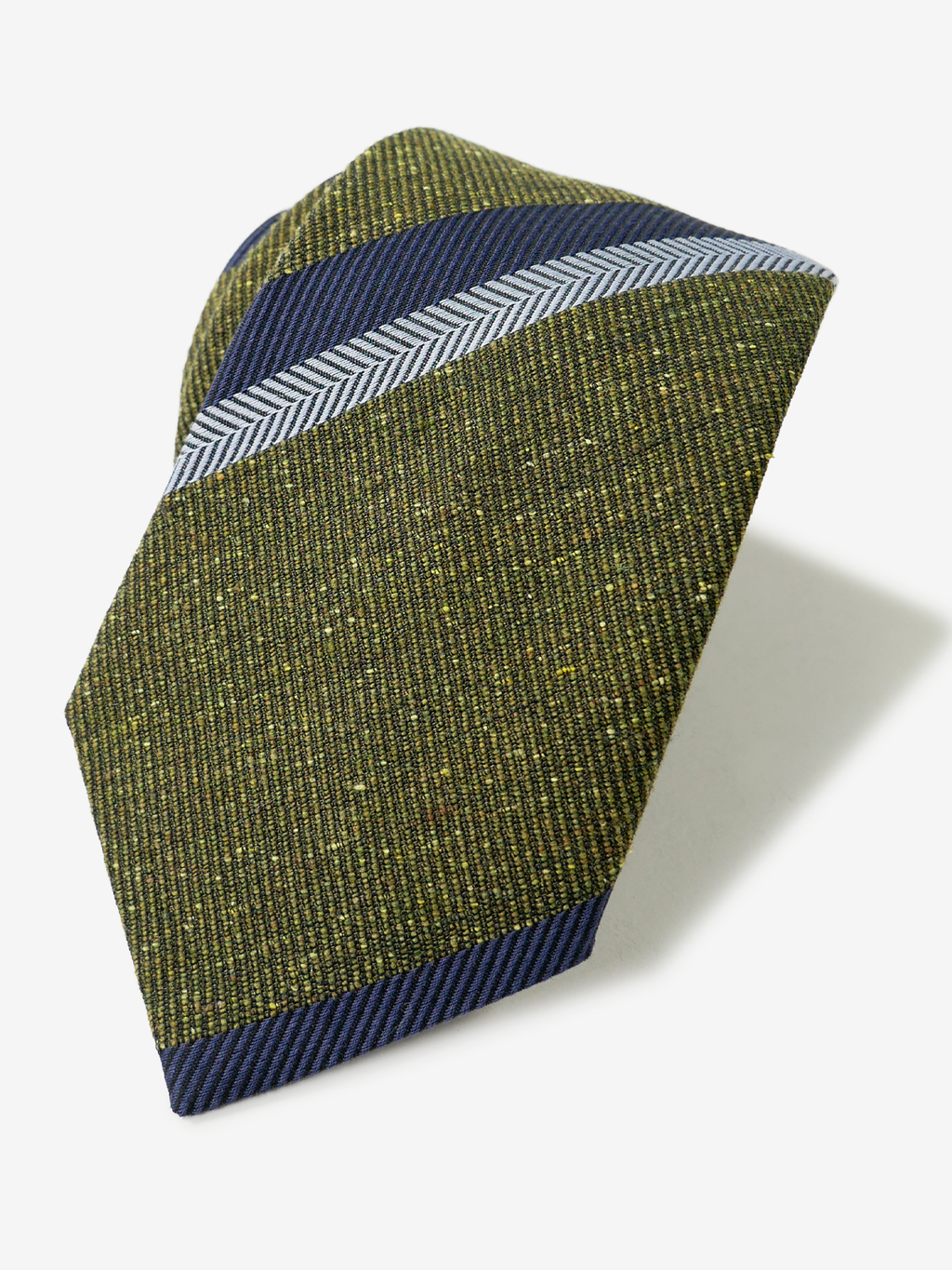 美品 Salvatore Piccolo ネクタイ グリーン ストライプ 美品 美品 Salvatore Piccolo ネクタイ グリーン ストライプ 美品