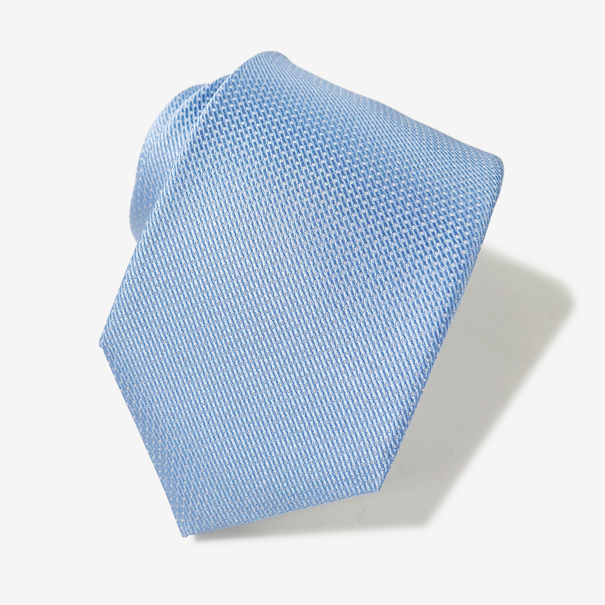 タグ付き 未使用 ブリューワー サックス ブルー 織柄 無地 ネクタイ タグ付き 未使用 ブリューワー サックス ブルー 織柄 無地