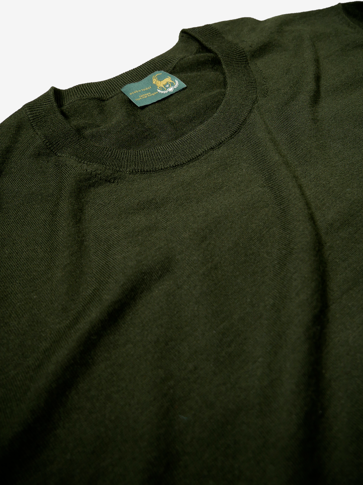 Cashmere Knit T-Shirt｜グリーン