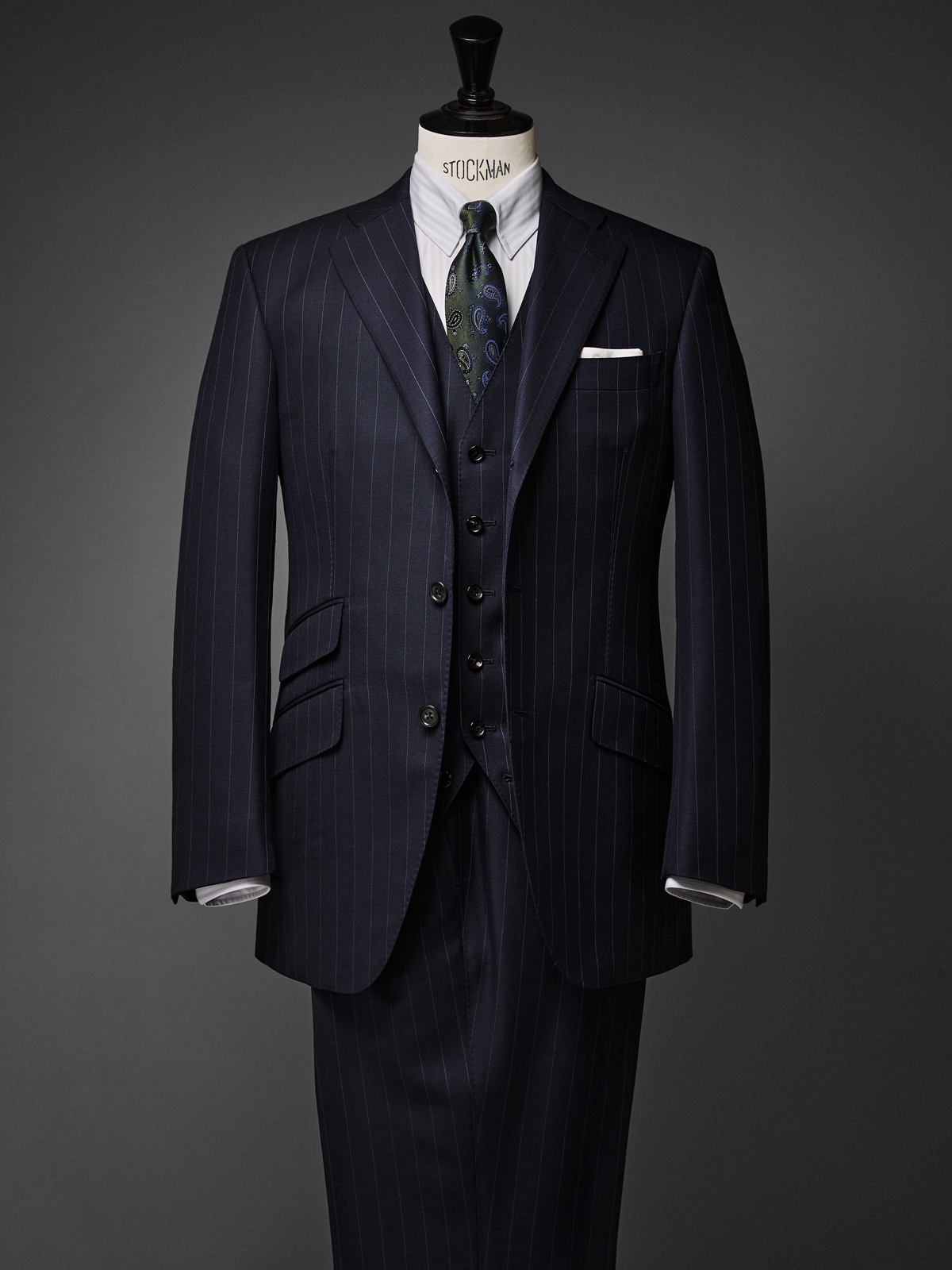 Mantero｜Paisley Neat Tie｜グリーン