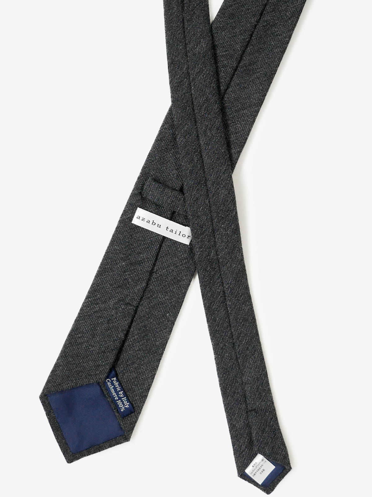 Cashmere Wool Tie｜チャコールグレー