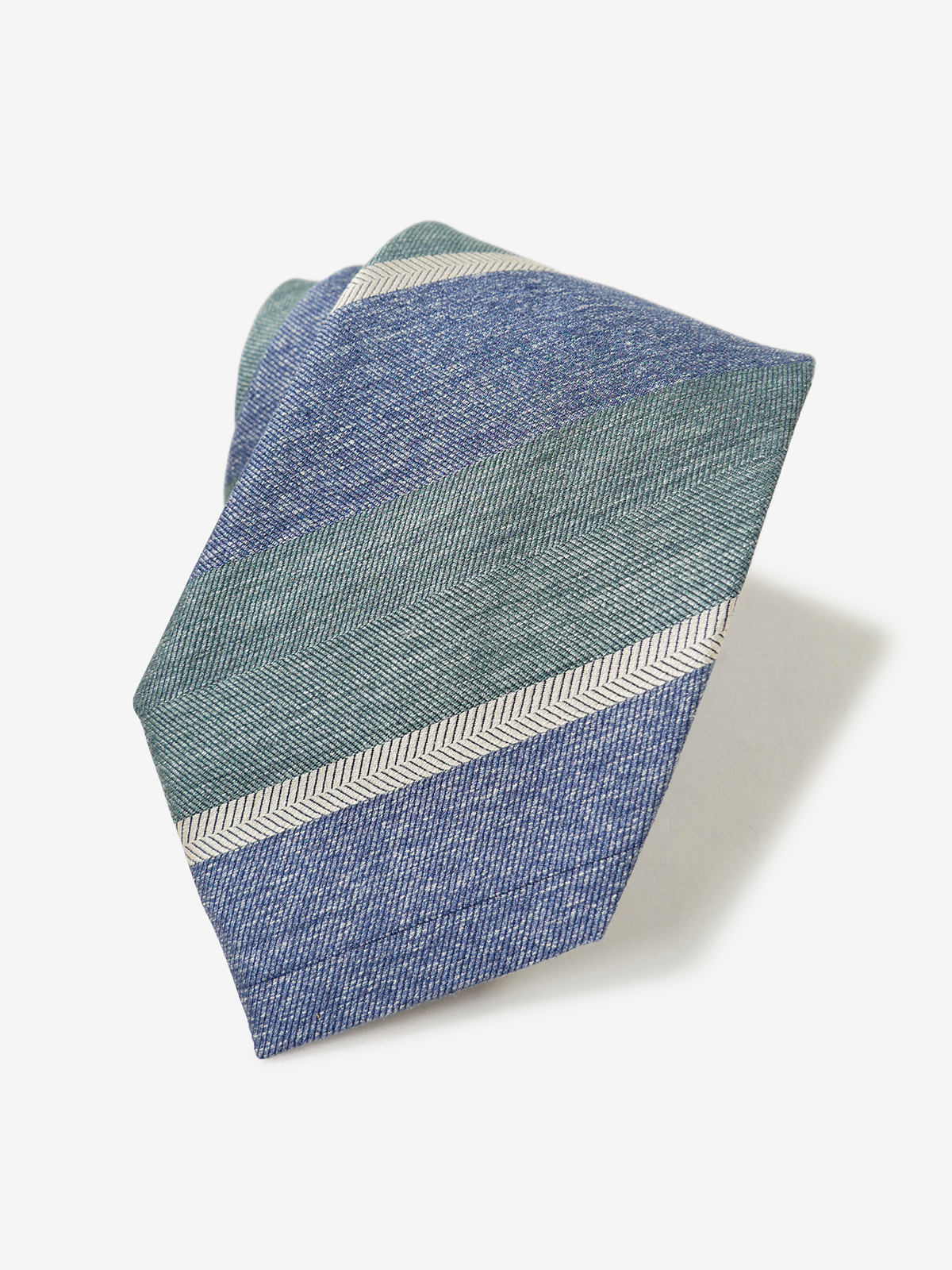 Classico Seta｜Stripe Tie｜グリーン