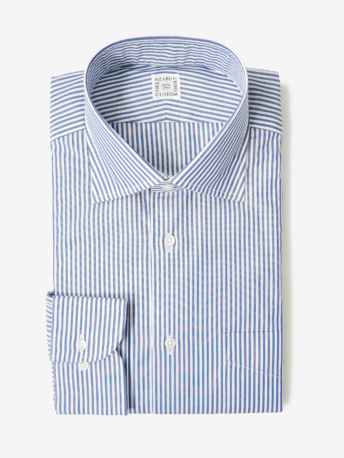 Striped Classic Fit Shirt｜ネイビー